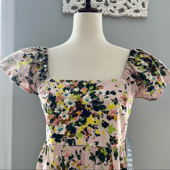 Tuckernuck Cecily Dress in Blush Meadow floral midi dress NWT - Picture 6 of 14